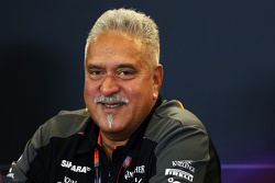 Dr. Vijay Mallya, Sahara Force India F1 Teambaas in de FIA persconferentie