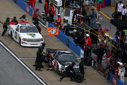 Erik Jones, Kyle Busch Motorsports Toyota and Korbin Forrister