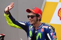 Podio: il terzo classificato Valentino Rossi, Yamaha Factory Racing