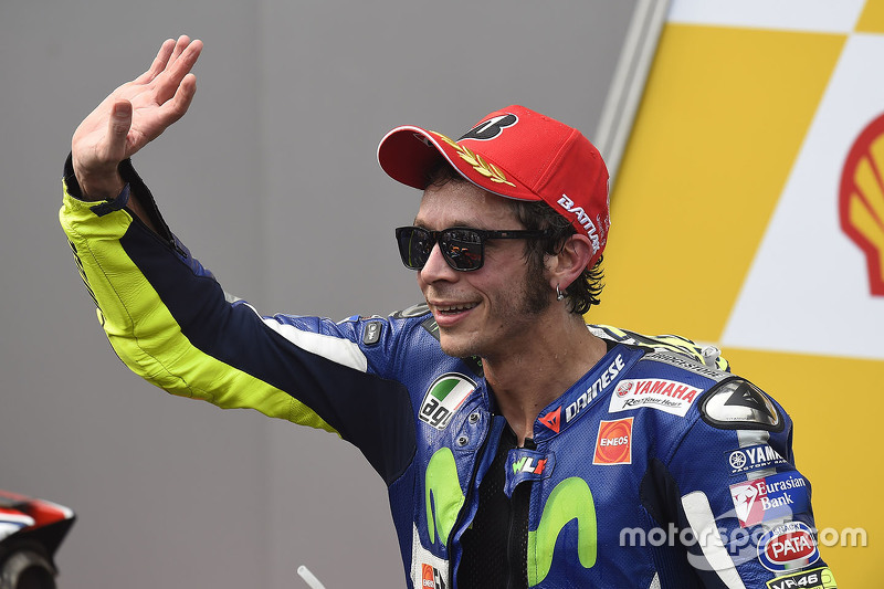 Podium: tercer lugar, Valentino Rossi, Yamaha Factory Racing