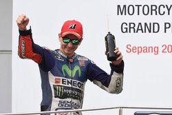 Podium:  tweede plaats Jorge Lorenzo, Yamaha Factory Racing