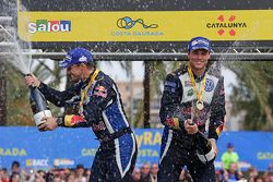 I vincitori Andreas Mikkelsen e Ola Floene, Volkswagen Polo WRC, Volkswagen Motorsport