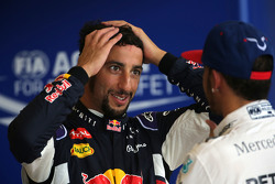 Third place qualifying for Daniel Ricciardo, Red Bull Racing and second place qualifying for Lewis Hamilton, Mercedes AMG F1 Team Lewis Hamilton, Mercedes AMG F1 Team