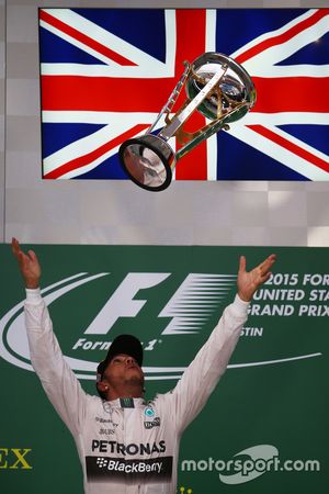 Race winner and World Champion Lewis Hamilton, Mercedes AMG F1