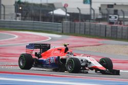 Alexander Rossi, Manor Marussia F1 Team with damage at the start of the race