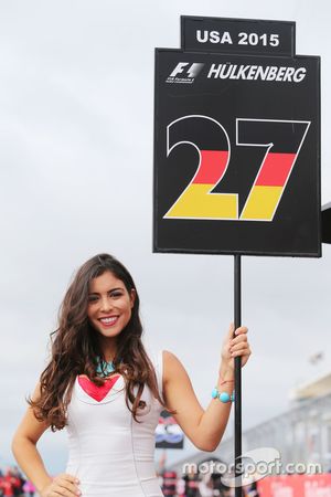 Grid girl de Nico Hulkenberg, Sahara Force India F1