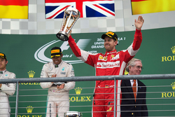 Podium: Third place Sebastian Vettel, Scuderia Ferrari