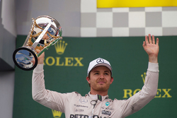 Podium: Second place Nico Rosberg, Mercedes AMG F1 Team