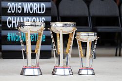 Trophies for the Mercedes AMG F1 team and Lewis Hamilton, Mercedes AMG F2