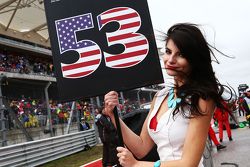 Grid girl para Alexander Rossi, Manor Marussia F1 Team