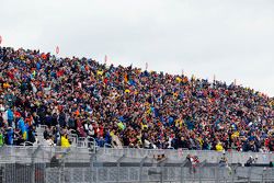 Fans in the grandstand