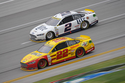 Joey Logano, Team Penske Ford and Brad Keselowski, Team Penske Ford