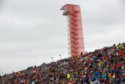 Fans in the grandstand