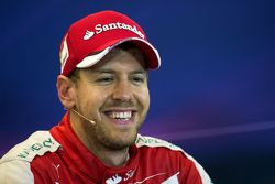 Third place Sebastian Vettel, Ferrari in the FIA Press Conference