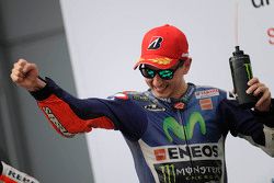 Podium: segundo lugar, Jorge Lorenzo, Yamaha Factory Racing