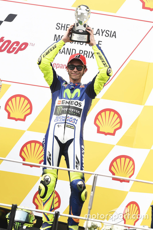 Podium: tercer lugar, Valentino Rossi, Yamaha Factory Racing