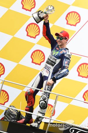 Podium: second place Jorge Lorenzo, Yamaha Factory Racing