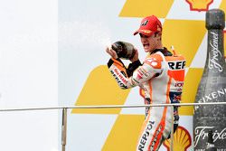 Podium: race winner Dani Pedrosa, Repsol Honda Team