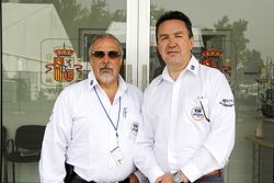 Juan Valles, director médico del Gran Premio de México y Jaime Fandiño, codirector médico del GP de México