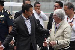 Enrique Pena Nieto, Mexican President with Bernie Ecclestone