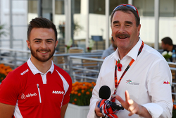 Will Stevens, Manor Marussia F1 Team avec Nigel Mansell