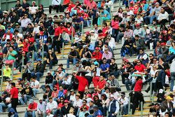 Fans in the grandstand