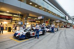#1 Toyota Racing Toyota TS040 Hybrid: Sébastien Buemi, Anthony Davidson, Kazuki Nakajima and #2 Toyota Racing Toyota TS040 Hybrid: Alexander Wurz, Stéphane Sarrazin, Mike Conway