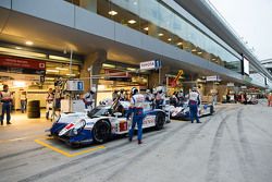 #1 Toyota Racing Toyota TS040 Hybrid: Sébastien Buemi, Anthony Davidson, Kazuki Nakajima and #2 Toyo