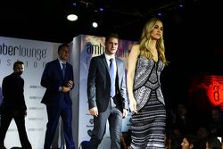 Carmen Jorda, Lotus F1 Team Development Driver and Stoffel Vandoorne, McLaren Test and Reserve Driver at the Amber Lounge Fashion Show