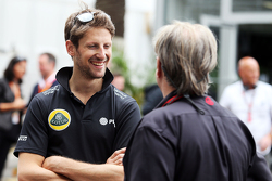 Romain Grosjean, Lotus F1 Team with Gene Haas, Haas Automotion President