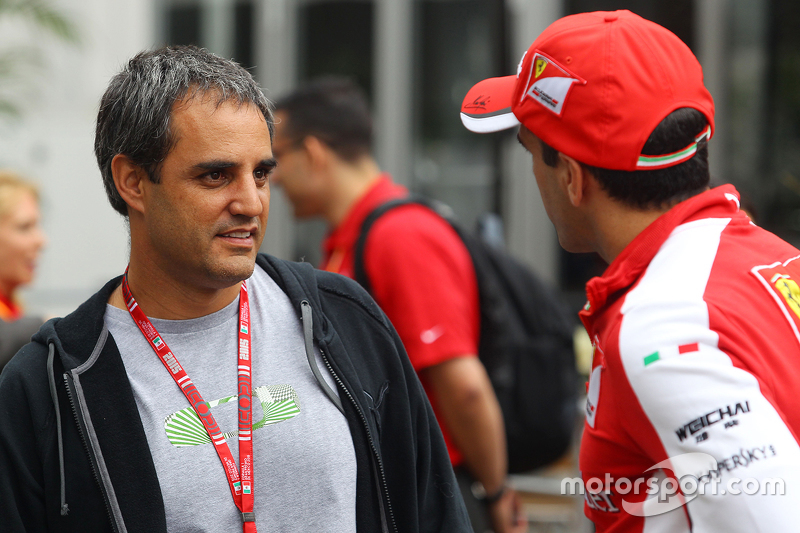 Juan Pablo Montoya, con Marc Gene, Ferrari