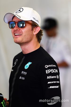 Nico Rosberg, Mercedes AMG F1 en el desfile de pilotos.