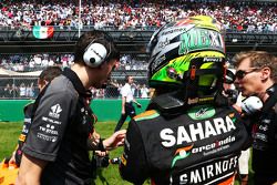 Sergio Perez, Sahara Force India F1 op de grid