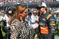 Sergio Perez, Sahara Force India F1 on the grid