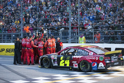 Winner Jeff Gordon, Hendrick Motorsports Chevrolet