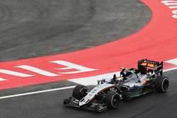 Sergio Perez, Sahara Force India F1 VJM08 alla fine della gara