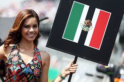 Une charmante Grid Girl pour Sergio Perez, Sahara Force India F1