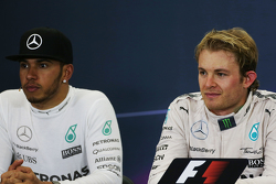 Mercedes AMG F1, Lewis Hamilton y Nico Rosberg, Mercedes AMG F1 ganador de la carrera carrera en la