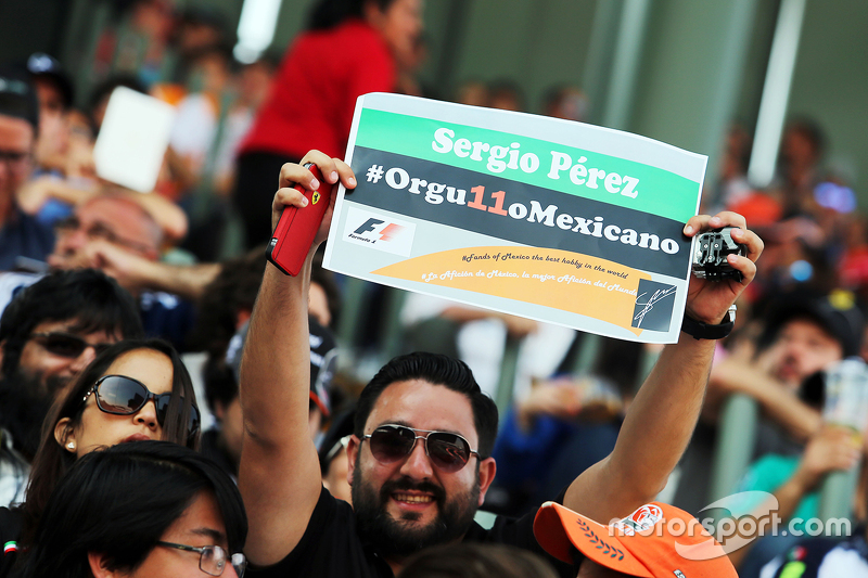 Sergio Pérez, Sahara Force India F1 fans en las tribunas