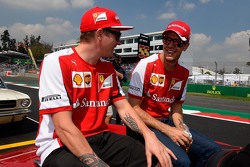 Kimi Räikkönen, Ferrari, und Sebastian Vettel, Ferrari