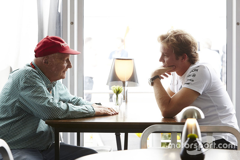 Nico Rosberg, Mercedes AMG F1, mit Niki Lauda