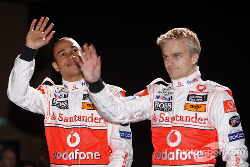 Lewis Hamilton ve Heikki Kovalainen
