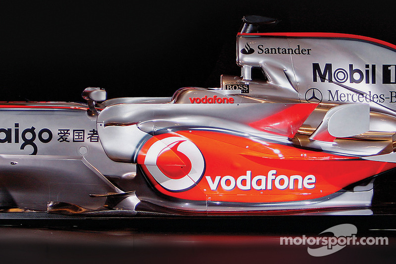 Detail of the new McLaren Mercedes MP4-23