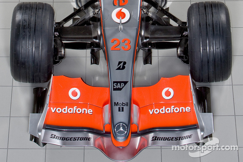 Detail of the new McLaren Mercedes MP4-23