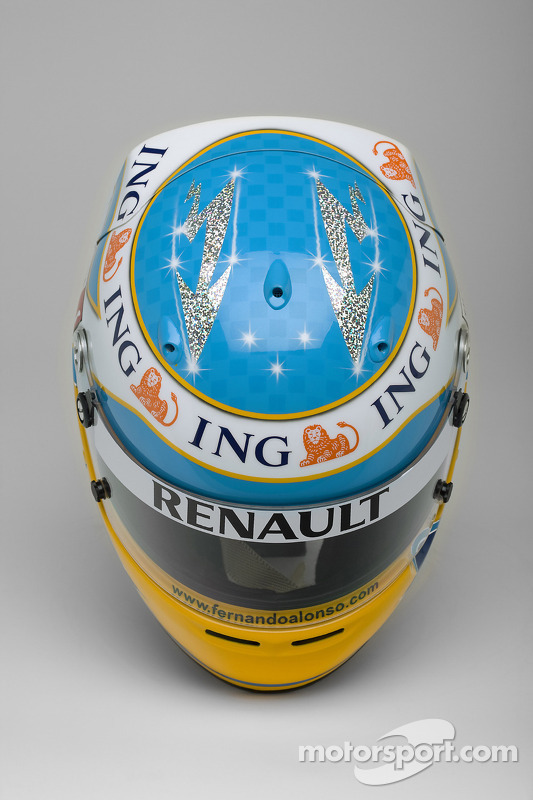 Helmet, Fernando Alonso, Renault F1 Team