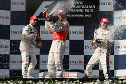 Nick Heidfeld, BMW Sauber F1 Team, Lewis Hamilton, McLaren Mercedes, Nico Rosberg, WilliamsF1 Team
