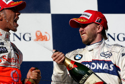 Lewis Hamilton, McLaren Mercedes, Nick Heidfeld, BMW Sauber F1 Team