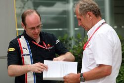 Neil Martin and motorsport consultant of Red Bull Helmut Marko