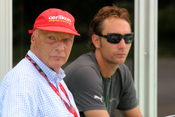 Niki Lauda, eski F1 Dünya Şampiyonu ve RTL TV wit oğlu Mathias Lauda