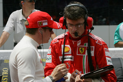 Kimi Raikkonen, Scuderia Ferrari and Chris Dyer, Scuderia Ferrari, Track Engineer of Kimi Raikkonen